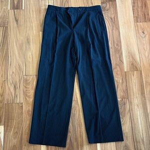 Giorgio Armani Striped Black Pants